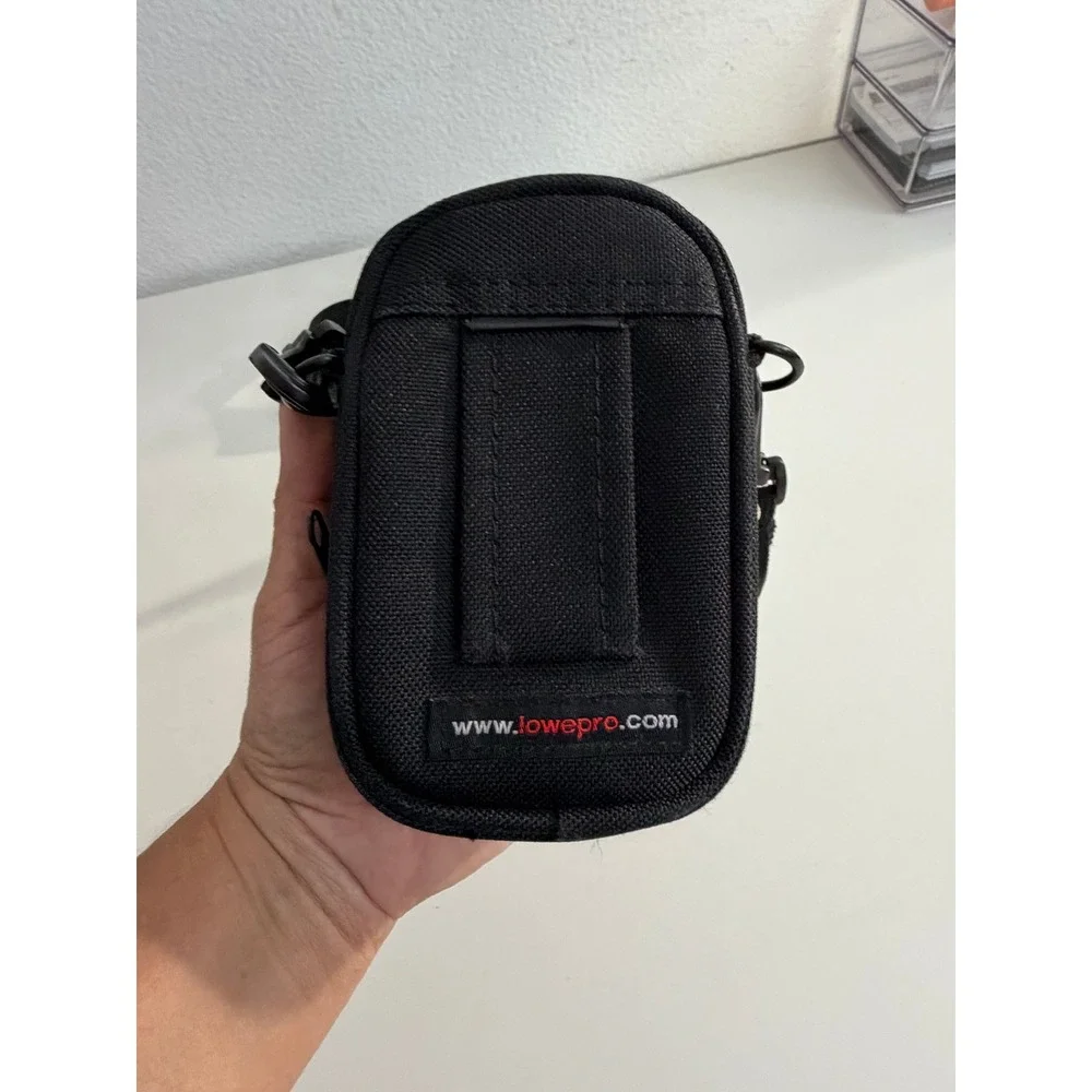 Lowepro Compact Camera Pouch Black Nylon Shoulder Bag with Belt Loop Padded Case